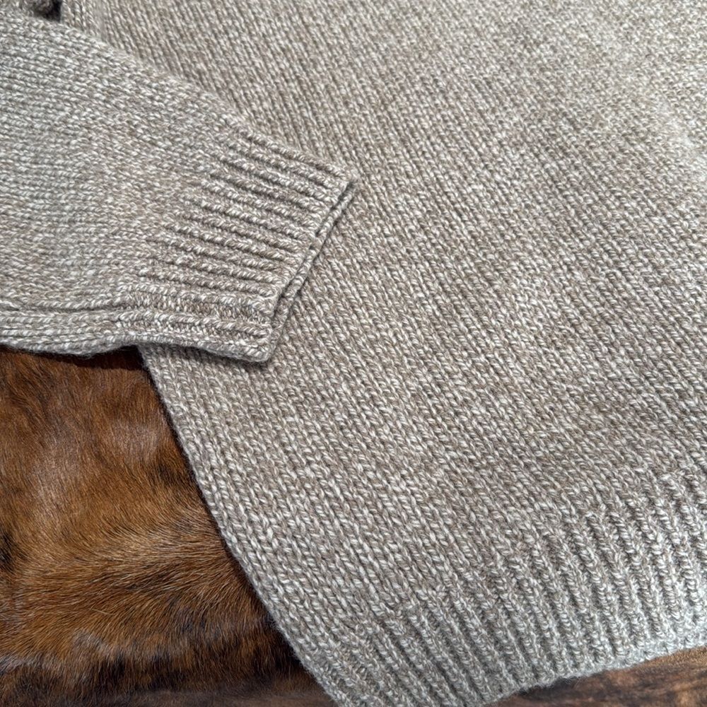 L.L.Bean Fisherman Core Henley‎ vintage wool sweater - Picture 4 of 6